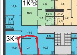 Продаю комнату, 65.4 м2, Нижний Новгород, Тепличная улица, 9, микрорайон Агрокомбинат Горьковский