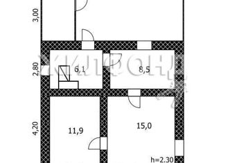 Продам дом, 41.5 м2, село Чернопятово, улица Раевского