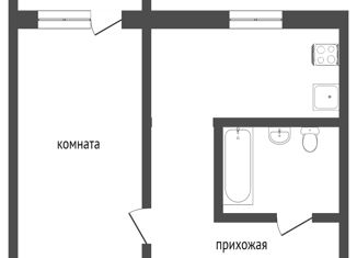 Продается 1-комнатная квартира, 31.1 м2, Ярославль, улица Курчатова, 7, район Кресты
