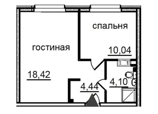 Продажа однокомнатной квартиры, 37 м2, Санкт-Петербург, Витебский проспект, 99к1, муниципальный округ Гагаринское