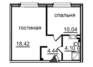 Продажа однокомнатной квартиры, 37 м2, Санкт-Петербург, Витебский проспект, 99к1, метро Купчино