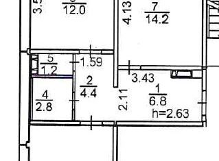 Продажа 2-комнатной квартиры, 61 м2, деревня Калачево, жилой комплекс Александрия Таун, 30