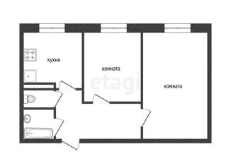 Продается 2-ком. квартира, 44.9 м2, Тюменская область, улица Григория Кукуевицкого, 2