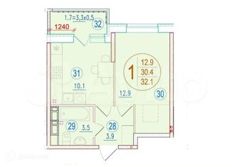 Продается однокомнатная квартира, 30 м2, Ростов-на-Дону, ЖК Западная Резиденция, переулок Чаленко, 9с2