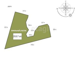 Продам земельный участок, 2010.7 сот., Красноярский край, улица Петра Подзолкова, 3