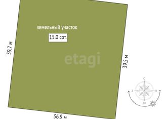 Участок на продажу, 15 сот., деревня Есаулова, Весенняя улица