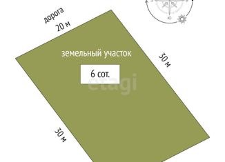 Продаю земельный участок, 6.1 сот., массив Яйла, улица Мурат, 5