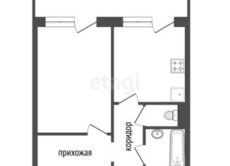 1-комнатная квартира на продажу, 31.7 м2, Красноярский край, улица Молокова, 50