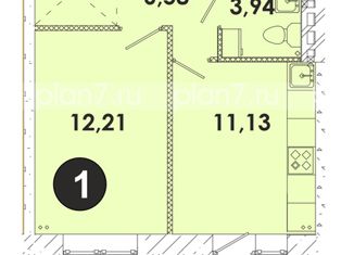 Продажа 1-комнатной квартиры, 34.6 м2, Иркутская область, микрорайон Современник, 27
