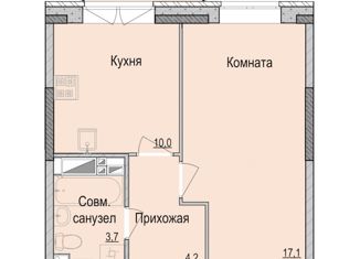 Продается однокомнатная квартира, 35.8 м2, Удмуртия