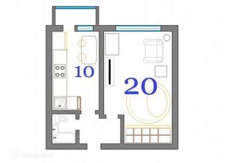 Продам однокомнатную квартиру, 35.4 м2, Москва, САО, Мишина улица, 4