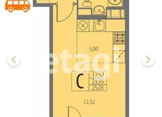 Продается квартира студия, 24 м2, городской посёлок Янино-1, ЖК Ясно-Янино, Ясная улица, 16к1