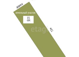 Продаю земельный участок, 15 сот., село Винницкое, Молодёжная улица, 18