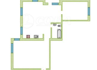 Продажа трехкомнатной квартиры, 71.4 м2, Тюменская область, 12-й микрорайон, 18