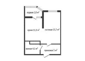 1-ком. квартира на продажу, 38.6 м2, Краснодар, улица имени В.Н. Мачуги, 166к1, Карасунский округ