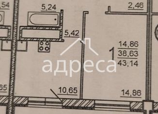 Продается однокомнатная квартира, 43.14 м2, Самара, Ставропольская улица, 51А, метро Победа