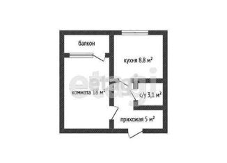 Продается 1-комнатная квартира, 34.6 м2, Краснодар, Хлебосольная улица, 10, Хлебосольная улица
