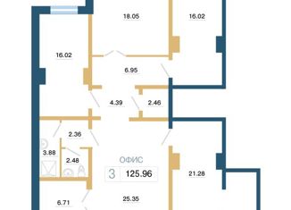 Продажа 1-комнатной квартиры, 125.96 м2, Красноярск, улица Светлова, 44, ЖК Нанжуль-Солнечный