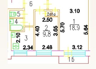 Продам двухкомнатную квартиру, 43 м2, Москва, улица Стасовой, 10к3, улица Стасовой