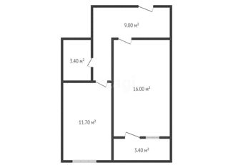 Продается однокомнатная квартира, 41.8 м2, посёлок Российский, улица Ратной Славы, 32