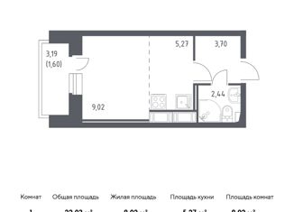 Продается квартира студия, 22.03 м2, Санкт-Петербург, Славянская улица, 8, ЖК Живи в Рыбацком