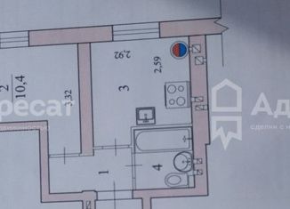 Продам 1-комнатную квартиру, 24 м2, Волгоград, улица имени Старшего Лейтенанта Токарева, 3, ЖК Колизей