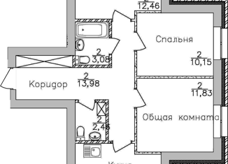 Трехкомнатная квартира на продажу, 71 м2, Новосибирск, улица Романтиков, 26, метро Красный проспект