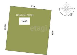 Участок на продажу, 15 сот., деревня Есаулова, Весенняя улица