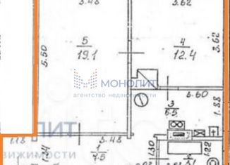 Продам 2-ком. квартиру, 48.6 м2, Нижний Новгород, Корейская улица, 11, Приокский район