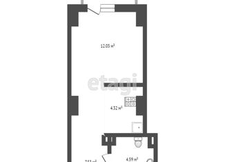 Продается квартира студия, 28.5 м2, Ростовская область, улица Ларина, 45с7