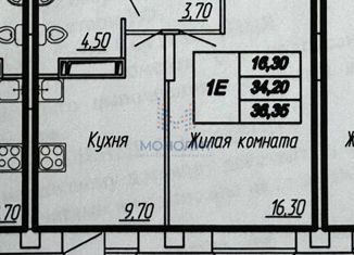 Продажа однокомнатной квартиры, 36.35 м2, Чебоксары, улица Юрия Гагарина, 47к4, Калининский район