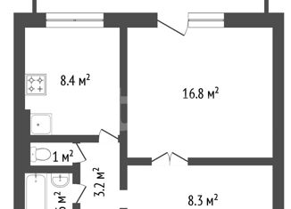 Продажа 1-комнатной квартиры, 42.3 м2, Красноярский край, улица Елены Стасовой, 50Д