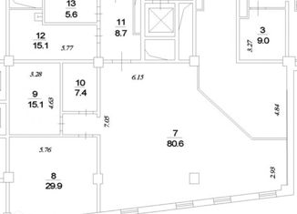 Сдаю офис, 162.4 м2, Москва, 4-й Добрынинский переулок, 8, 4-й Добрынинский переулок