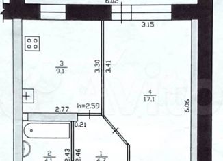 1-ком. квартира на продажу, 35 м2, Ижевск, улица имени Вадима Сивкова, 101, Южный жилой район