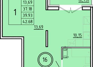 Продается однокомнатная квартира, 37.18 м2, посёлок Шушары, Образцовая улица, 6к3