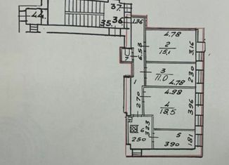 Продается 3-комнатная квартира, 72.3 м2, Санкт-Петербург, Нейшлотский переулок, 15Б, метро Лесная