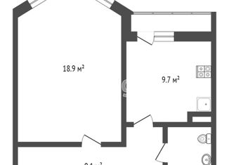 Продажа 1-ком. квартиры, 42.3 м2, поселение Десёновское, Буковая аллея, 14, ЖК Андерсен