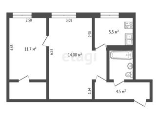 Продается 2-комнатная квартира, 45.6 м2, Ярославль, проезд Шавырина, 26к2, Северный жилой район