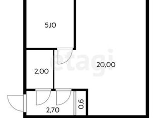 Продаю 1-комнатную квартиру, 31 м2, Краснодар, Сормовская улица, 33, микрорайон КСК