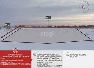 Продаю участок, 61.25 сот., село Щербак