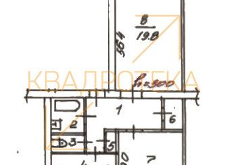 Продается 2-комнатная квартира, 57 м2, Новосибирск, Морской проспект, 33, Морской проспект