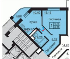 Продажа 1-комнатной квартиры, 39.8 м2, Калуга, улица Кибальчича, 2, ЖК Галактика