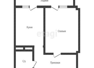 Продается однокомнатная квартира, 41.3 м2, Краснодар, улица Евгении Жигуленко, 3, Прикубанский округ