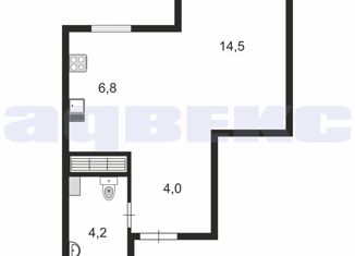 Продам квартиру студию, 29.7 м2, Санкт-Петербург, Ириновский проспект, 43, Ириновский проспект