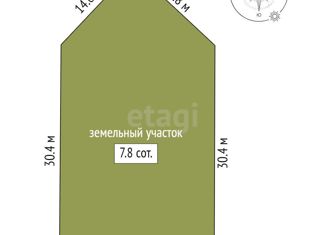 Продается земельный участок, 7.8 сот., деревня Мистолово, Центральная улица