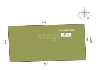 Продам земельный участок, 8.6 сот., деревня Субботина