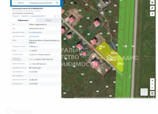 Продажа земельного участка, 34 сот., деревня Дубняки, Рябиновая улица