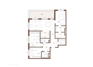 Продам 3-комнатную квартиру, 104.77 м2, Санкт-Петербург, Малоохтинский проспект, 68, Малоохтинский проспект