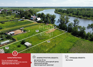 Продаю участок, 10.3 сот., деревня Молчанова, Приозёрная улица