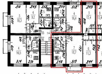 Продается 3-комнатная квартира, 59 м2, Санкт-Петербург, Бассейная улица, 13, метро Парк Победы